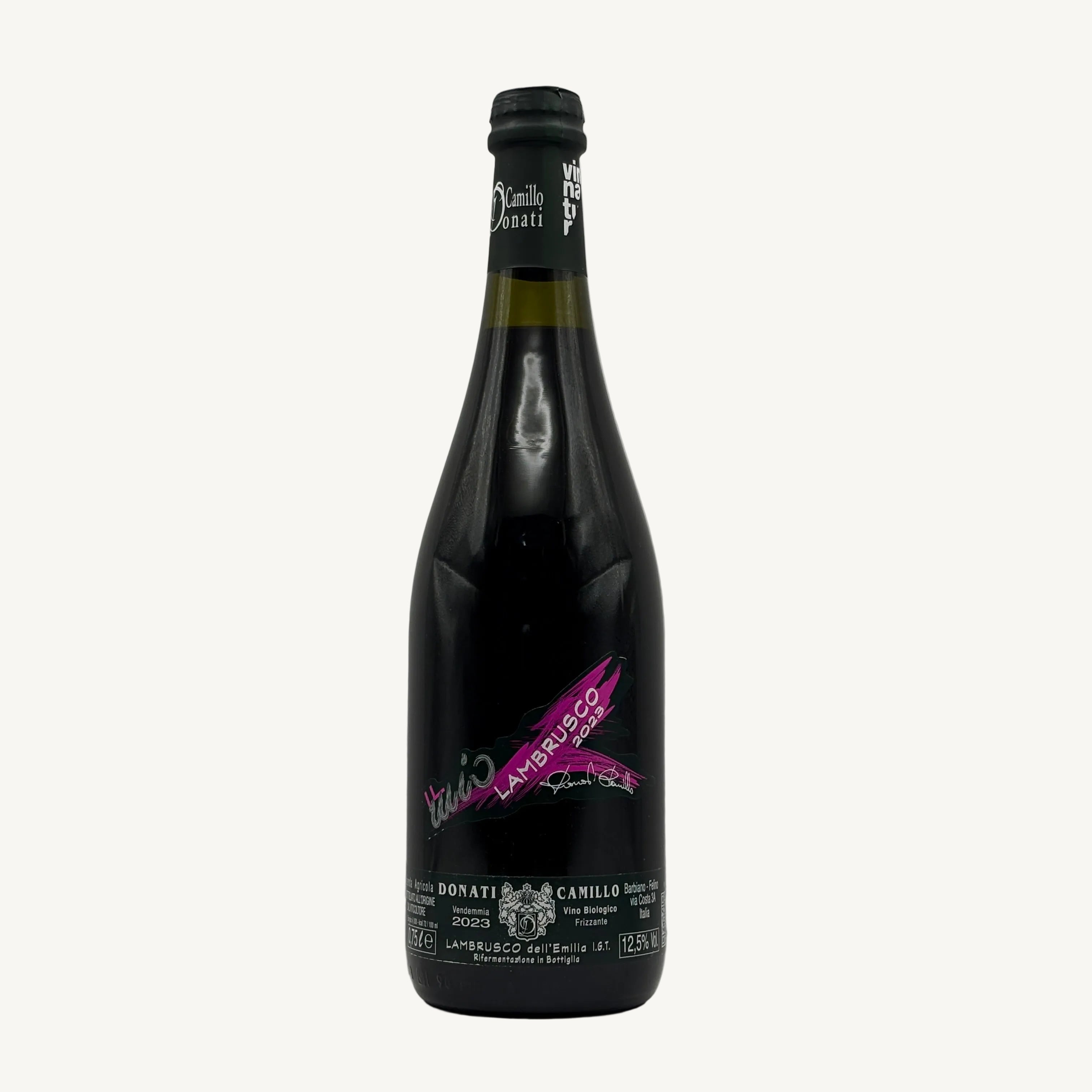 Lambrusco dell'Emilia IGT 2024 by The Grape Escape from Emilia-Romagna, Italy, available at The Grape Escape Switzerland.